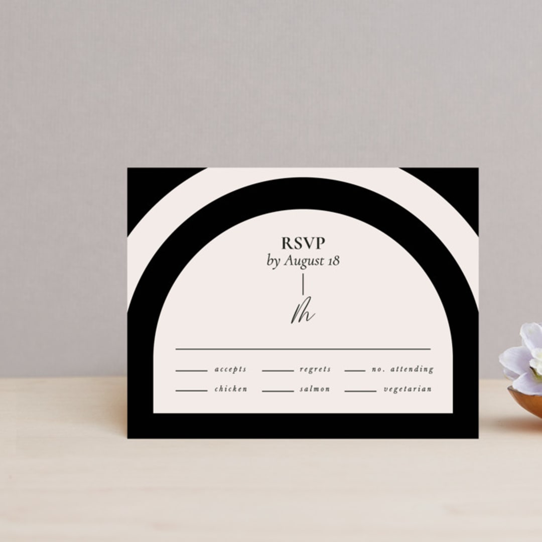 "view to behold" - RSVP Cards in Onyx by letterfix - Front