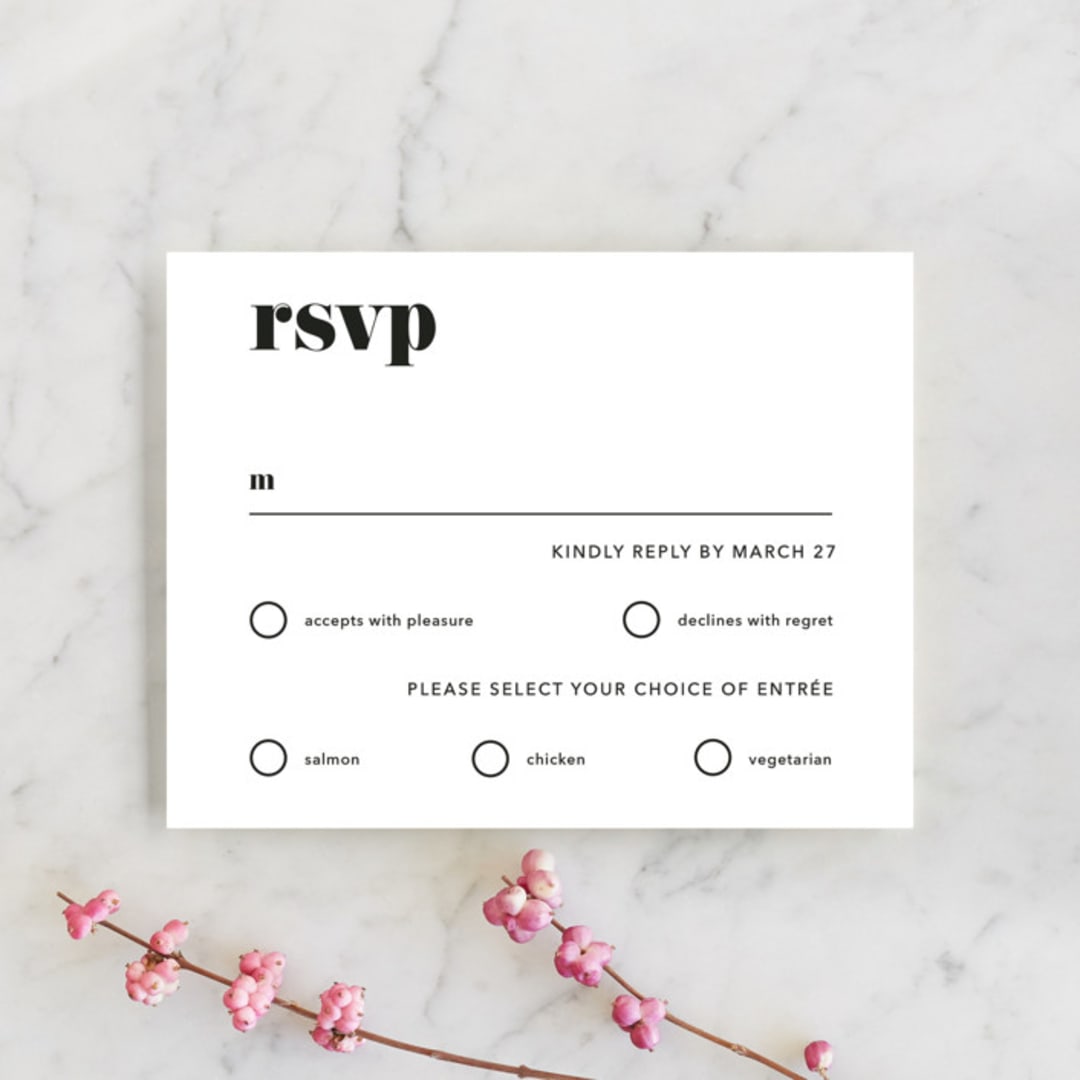 "Letters" - RSVP Cards in Silk by JoAnn Jinks - Front
