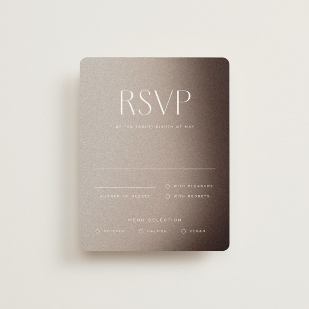 "Arrakis" - RSVP Cards in Dune by Design Lotus - Front