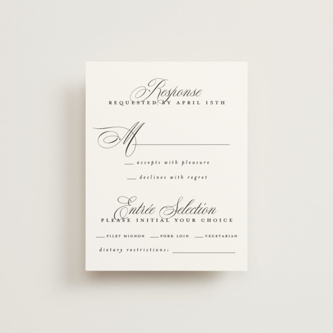 "Sacrament" - RSVP Cards in Cloud by Heather Cairl - Front