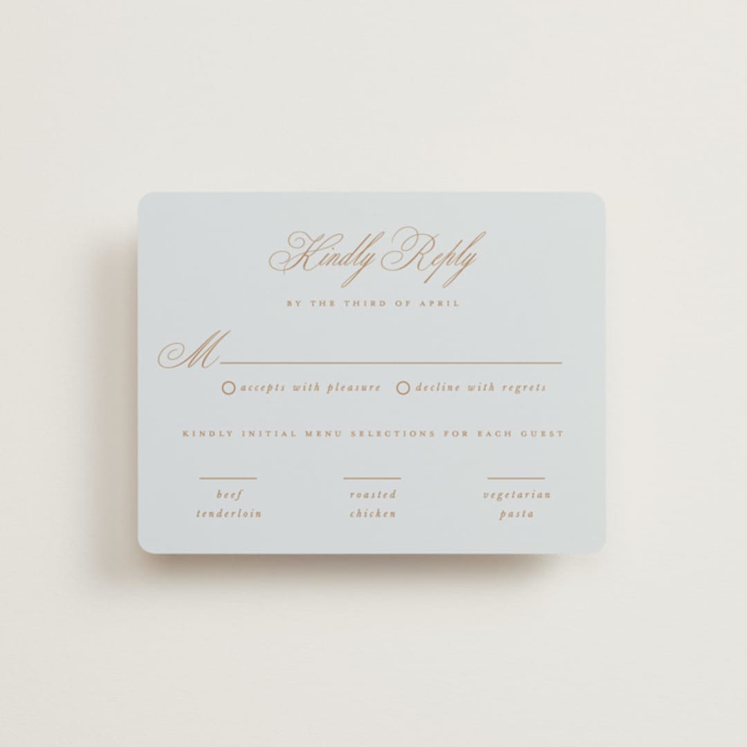 "Arbour" - RSVP Cards in Lake by Leah Bisch - Front