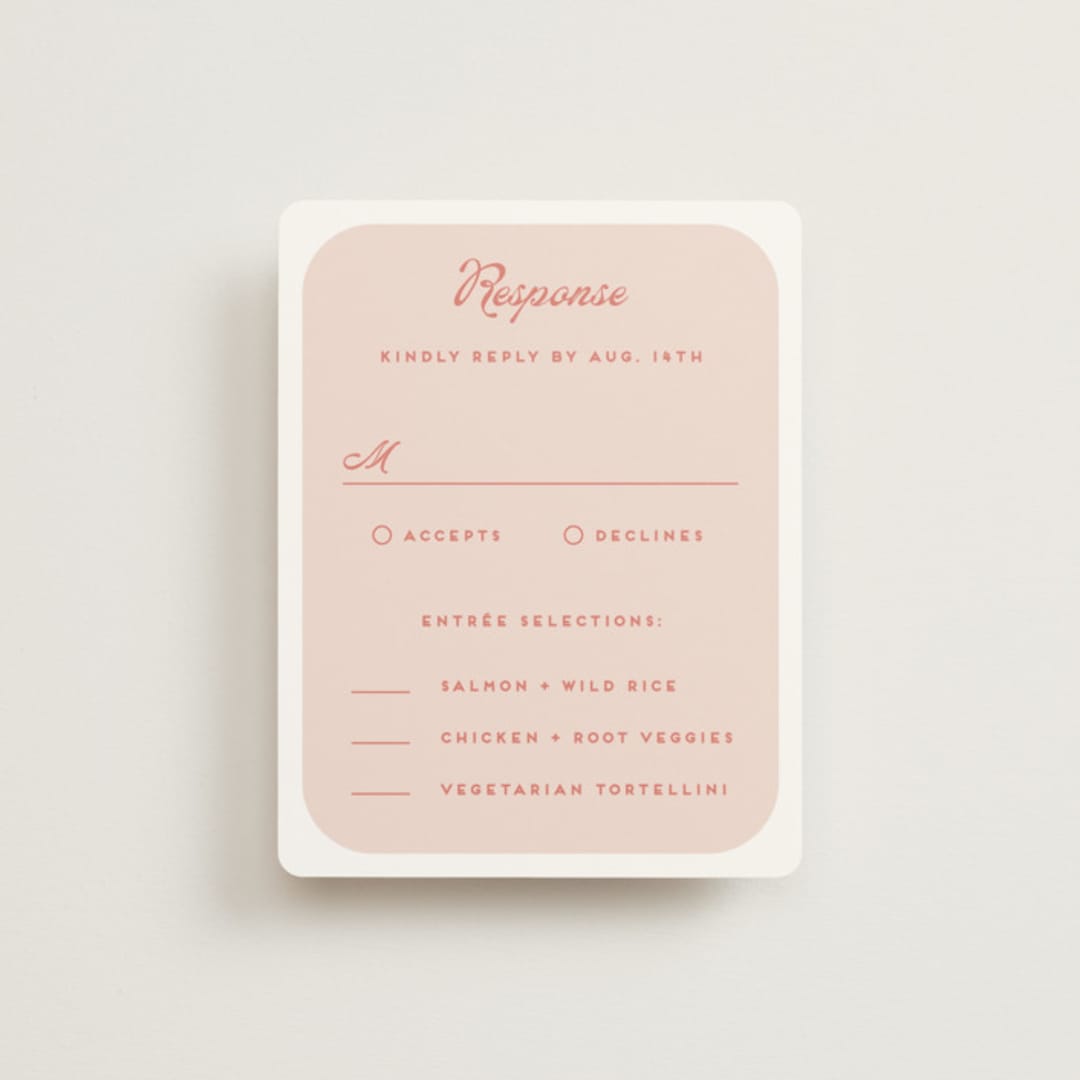 "Penumbra" - RSVP Cards in Garden by Snow and Ivy - Front