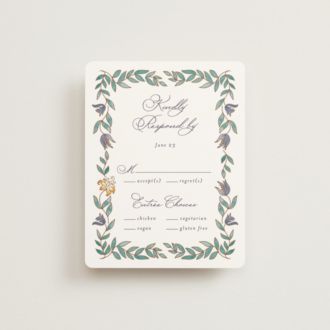 "Disney's Tangled Lanterns" - RSVP Cards in Twilight by Simona Camp - Front