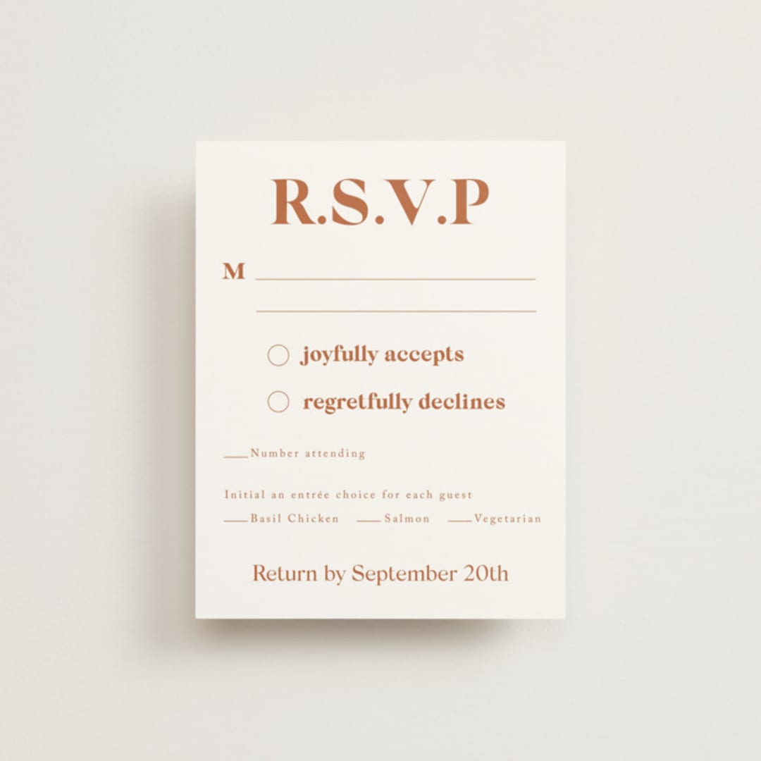 "boho desert" - RSVP Cards in Sand by Cass Loh - Front