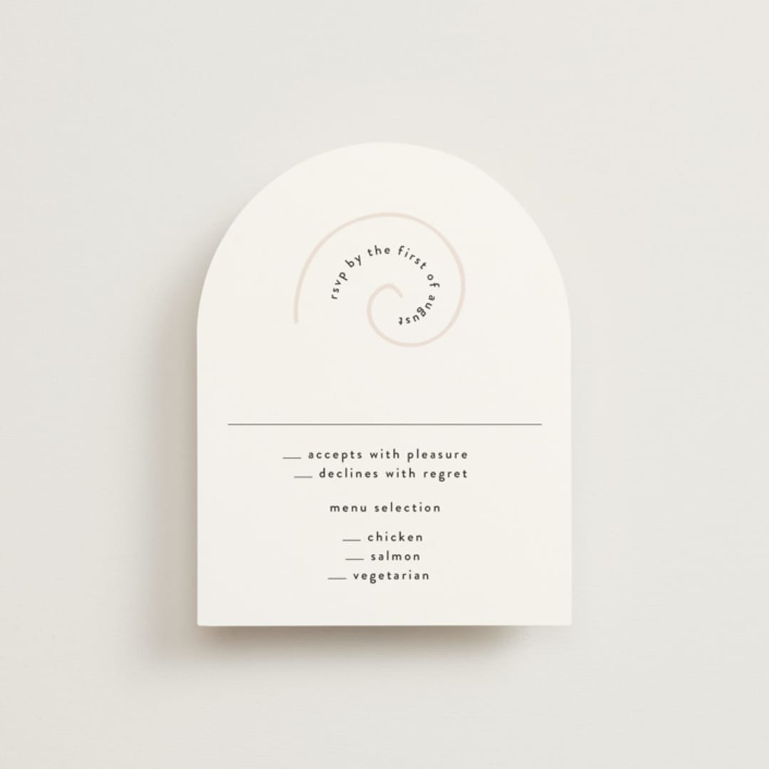 "symbol of optimism" - RSVP Cards in Blush by Phrosné Barwood - Front