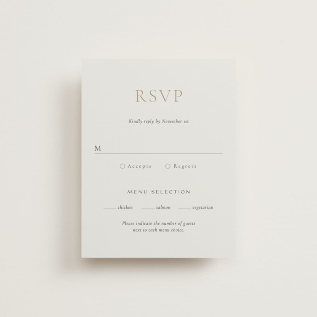 "winter's edge" - RSVP Cards in Alpine by Eric Clegg - Front