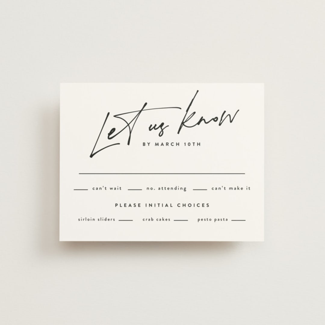 "Courthouse" - RSVP Cards in Midnight by Susan Brown - Front