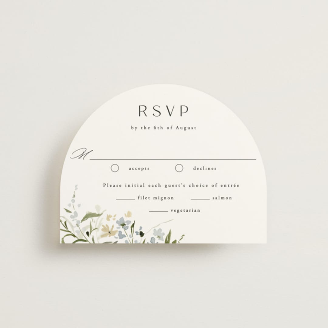 "Fleur" - RSVP Cards in Lily by Everett Paper Goods - Front