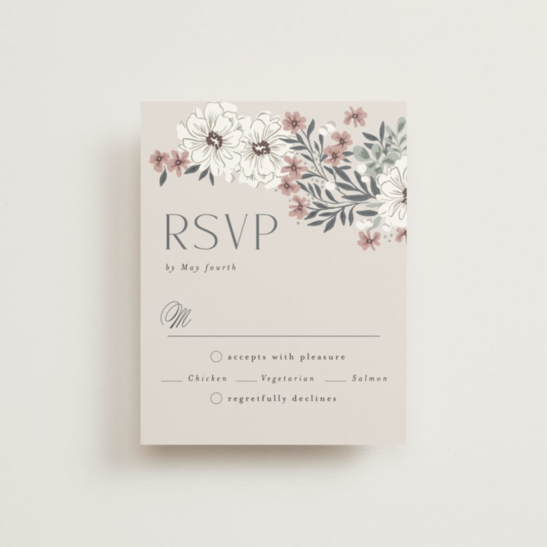 "Illuminated Storybook" - RSVP Cards in Linen by Alethea and Ruth - Front