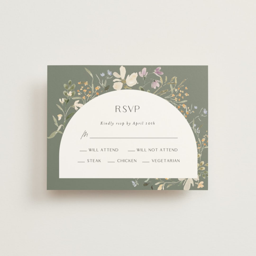 "Aster" - RSVP Cards in Garden by Itsy Belle Studio - Front