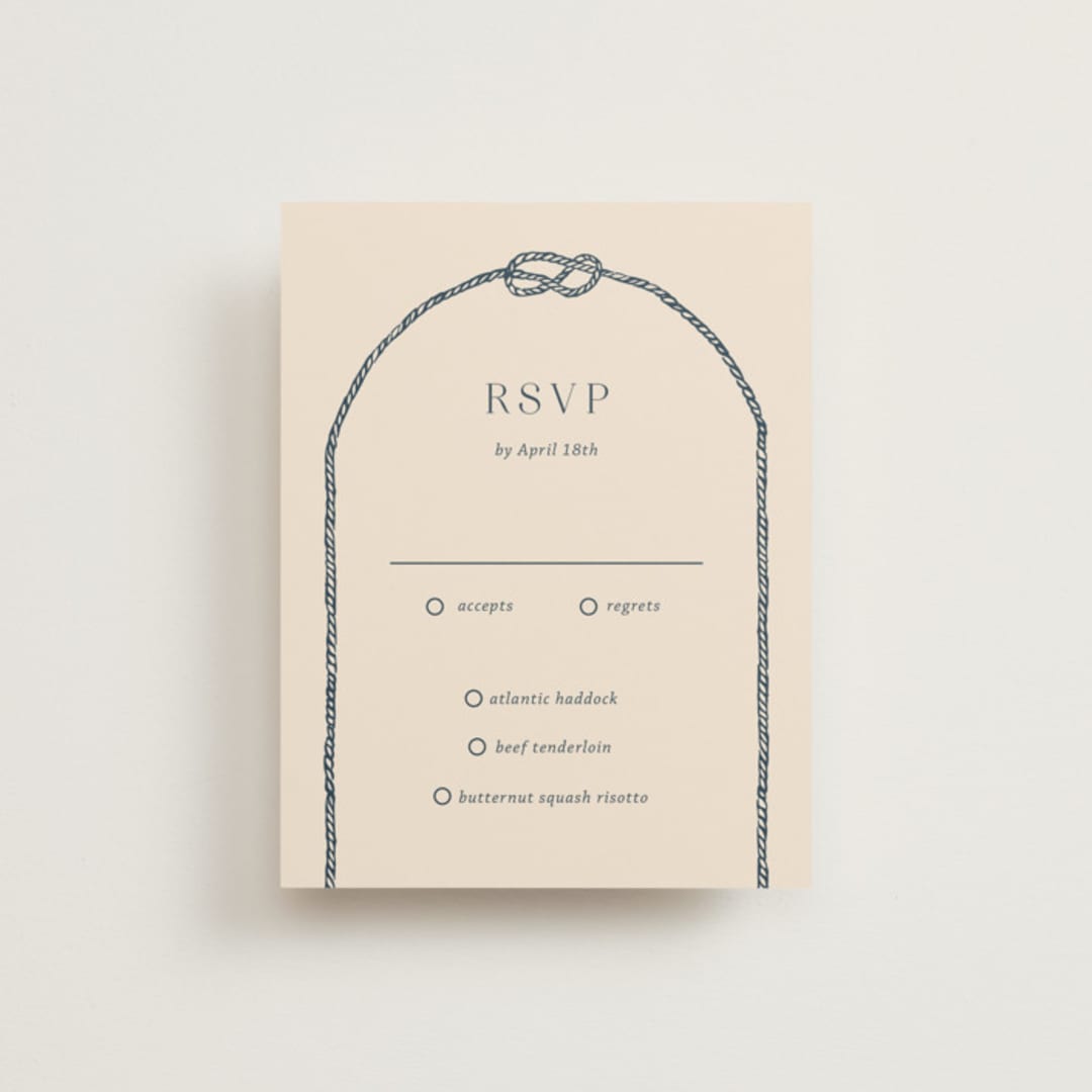 "nautical nuptials" - RSVP Cards in Sea Breeze by Rebecca Durflinger - Front