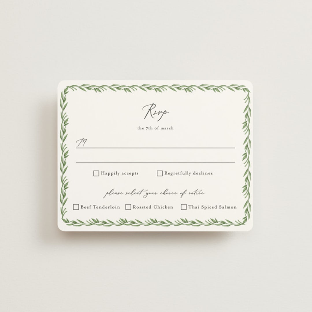 "Hydrangea Vine" - RSVP Cards in Coastal by Susan Moyal - Front