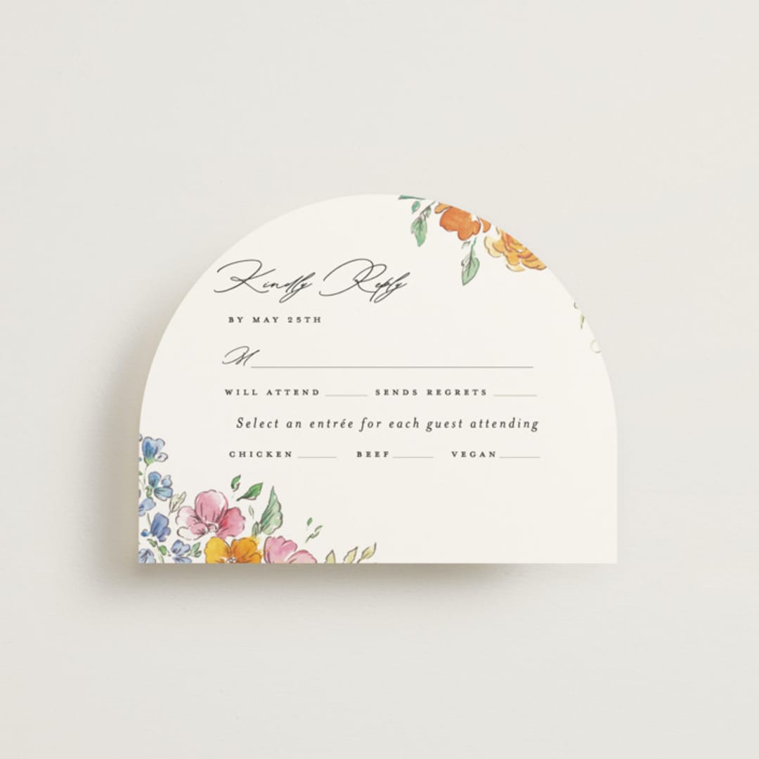 "Floral Pop" - RSVP Cards in Tropical by Itsy Belle Studio - Front