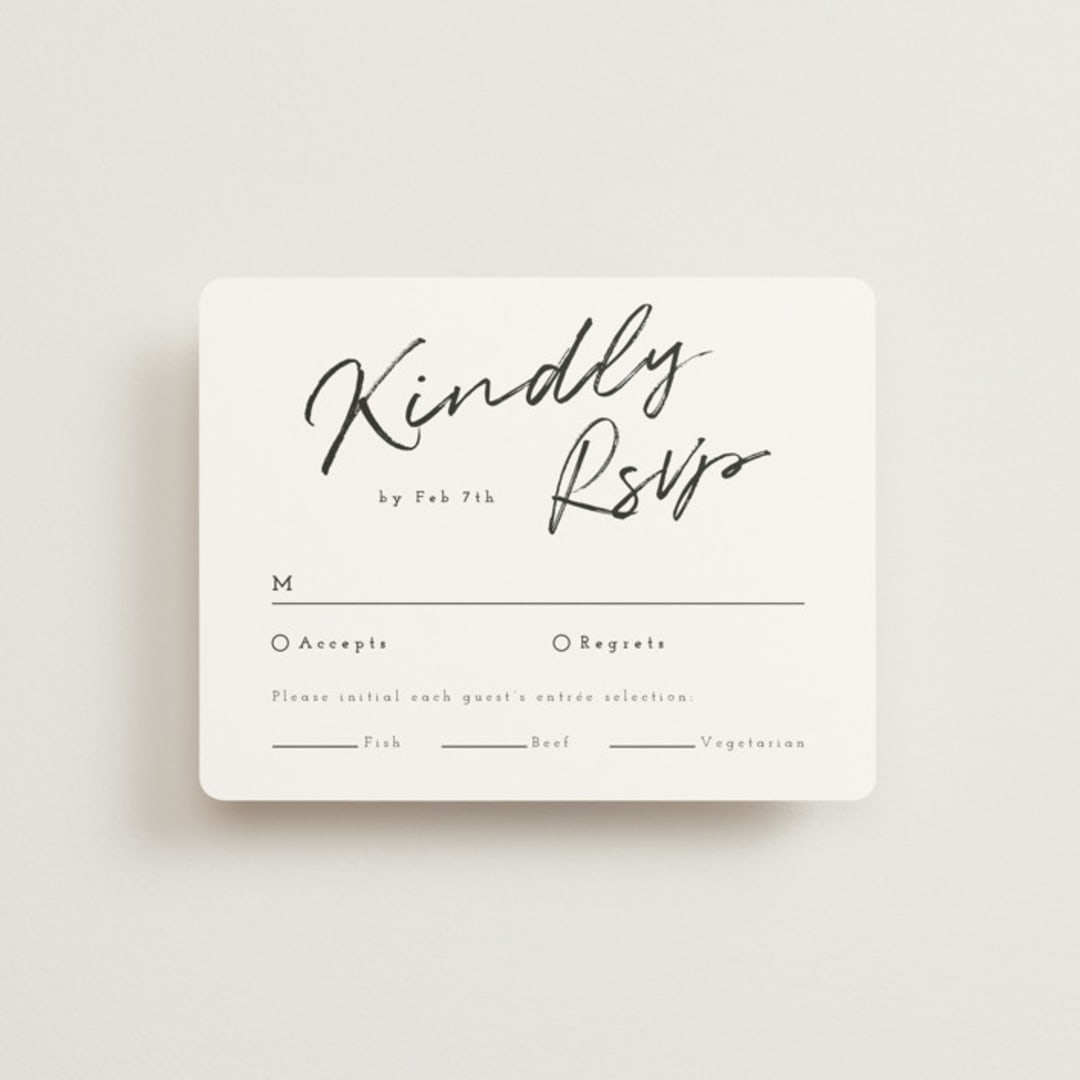"Photograph Scribble" - RSVP Cards in Cloud by Adelyn T. - Front