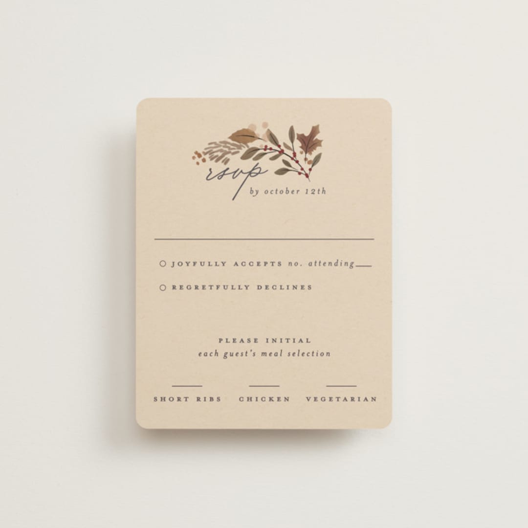"Autumn Stroll" - RSVP Cards in Moody by Erin German - Front