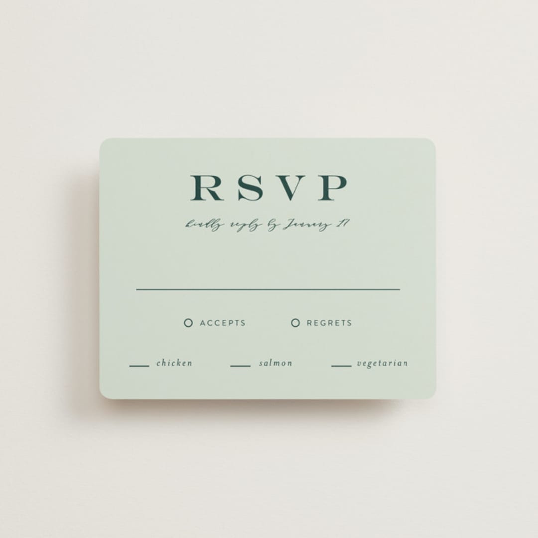 "Picture Perfect" - RSVP Cards in Diamond by Amy Payne - Front