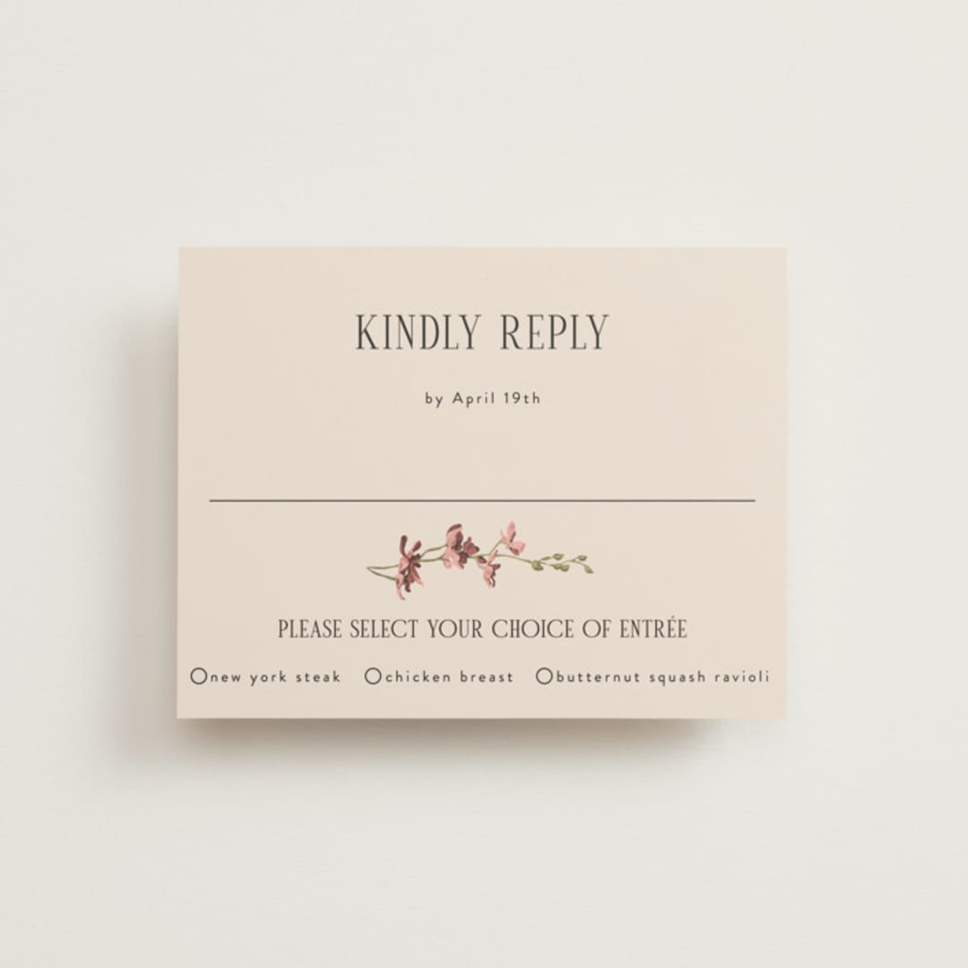 "Romantics" - RSVP Cards in Merlota by Susan Moyal - Front