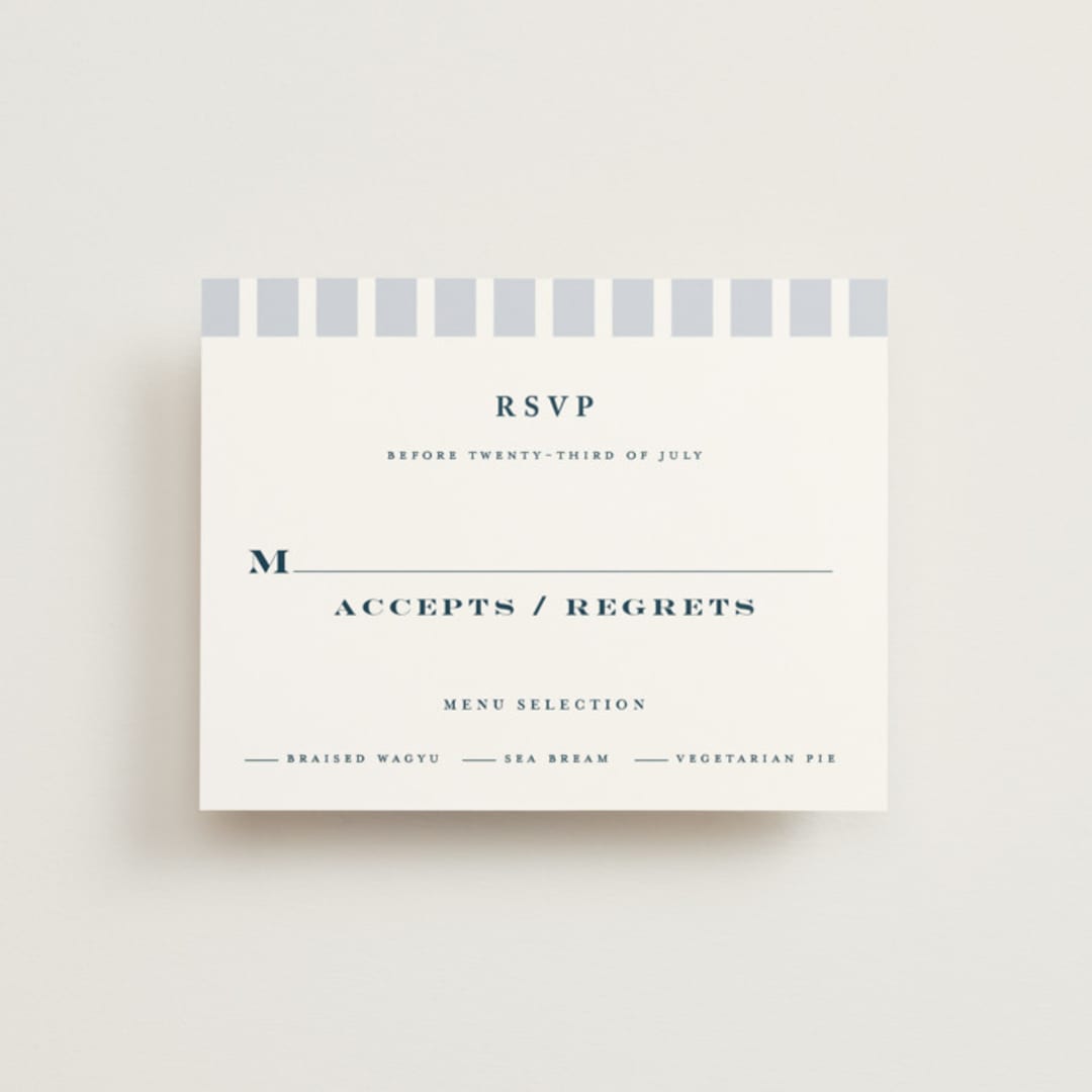 "melihrolo" - RSVP Cards in Powder Blue by chocomocacino - Front