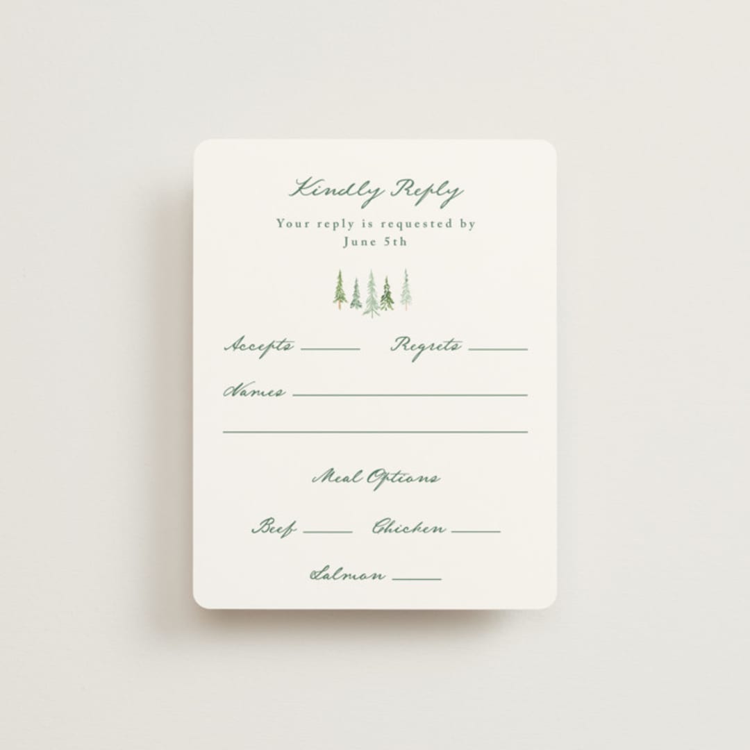"Plain Air" - RSVP Cards in Meadow by Petra Kern - Front