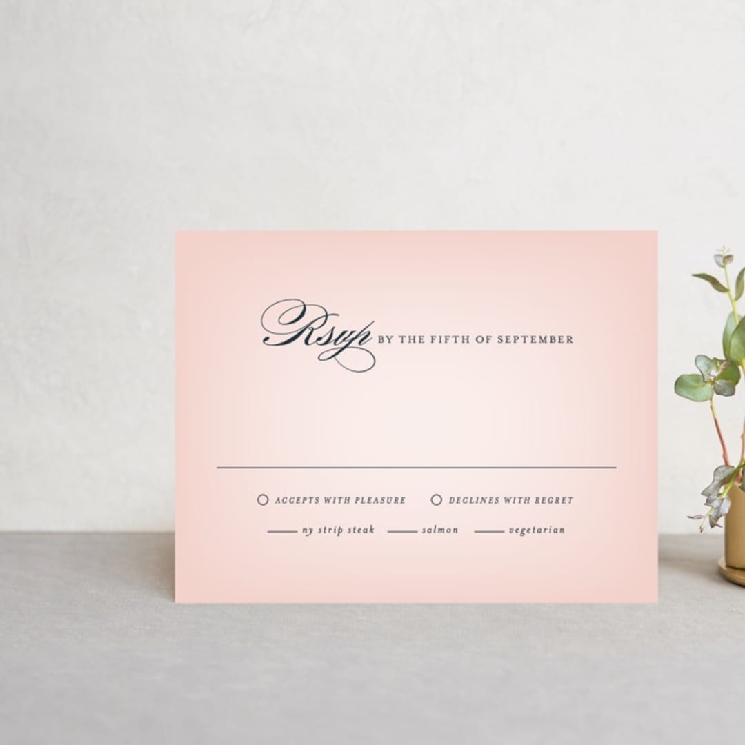 "Big City - San Diego" - RSVP Cards in Blush by Hooray Creative - Front