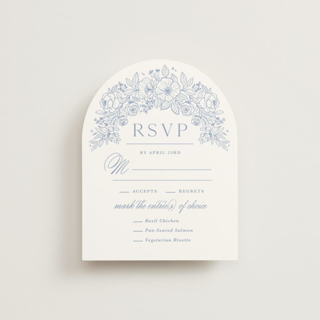 "Wild Roses" - RSVP Cards in Nova by Kristen Smith - Front