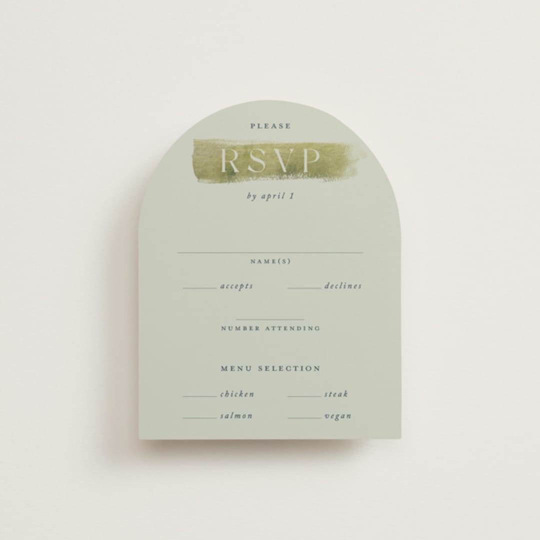 "Bluestem Fields" - RSVP Cards in Meadow by Holly Whitcomb - Front