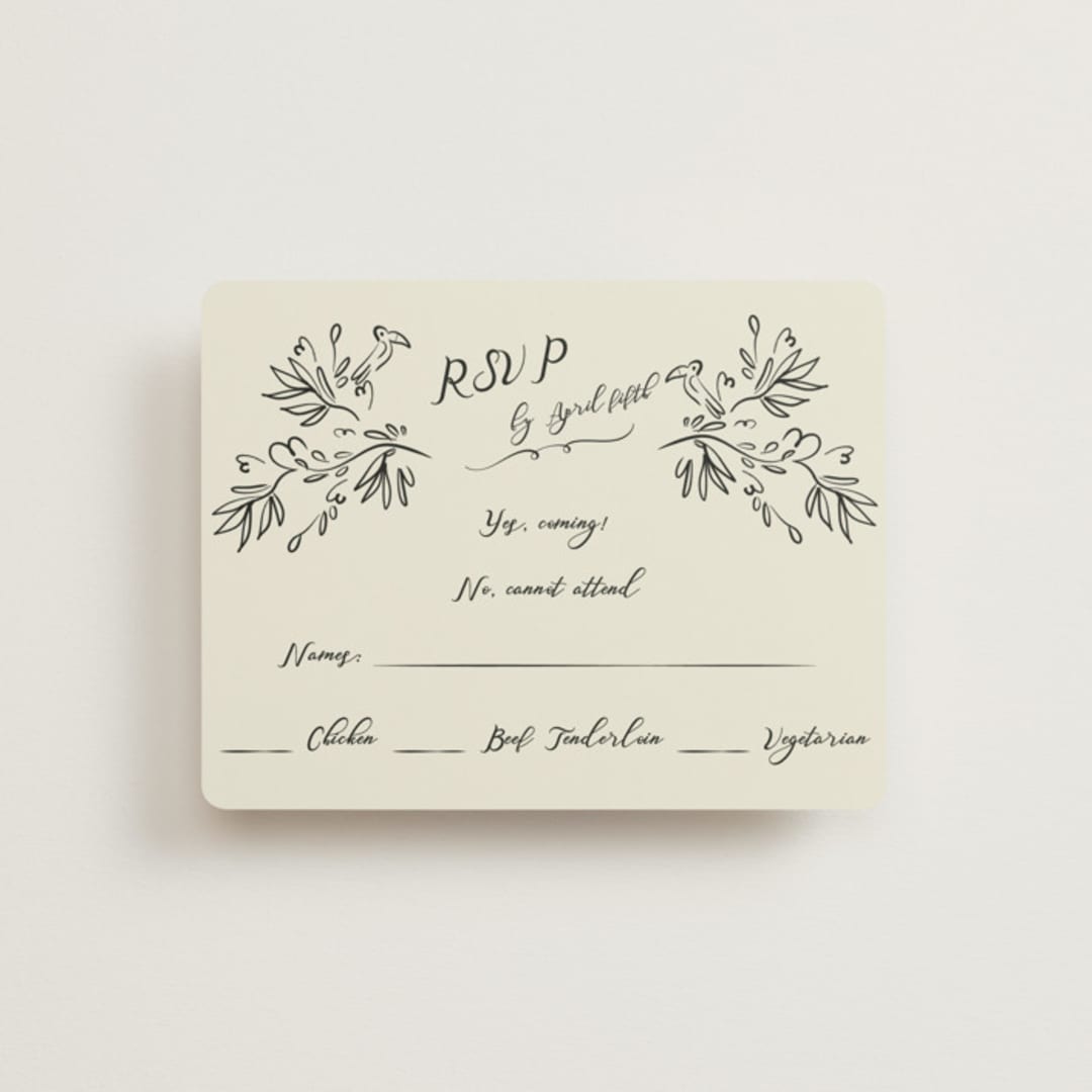"Sundaland Gardens" - RSVP Cards in Ivory by Ani Somi - Front
