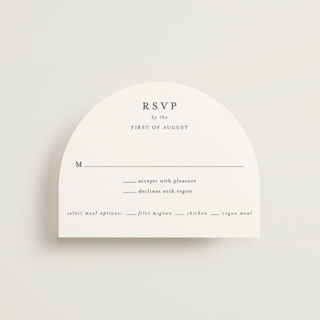 "Cedar creek" - RSVP Cards in Cotton by Stacey Meacham - Front