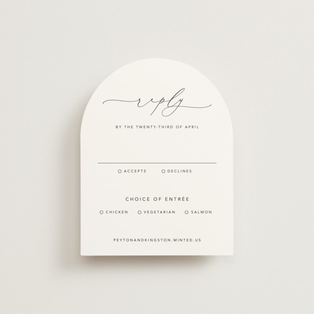 "Join Together" - RSVP Cards in Inked by Design Lotus - Front