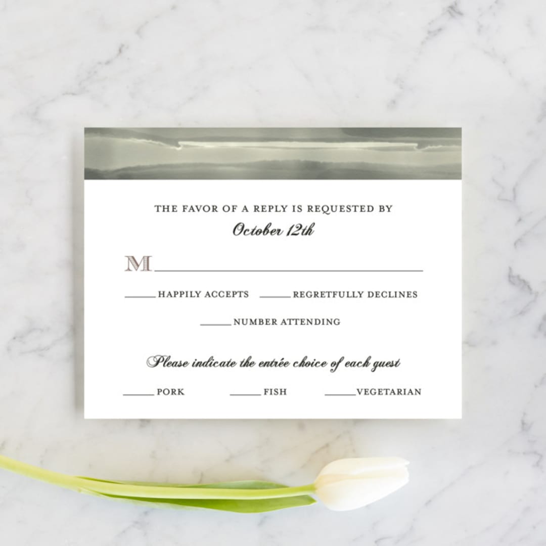 "Windy City" - RSVP Cards in Antique by Turner de Feria - Front
