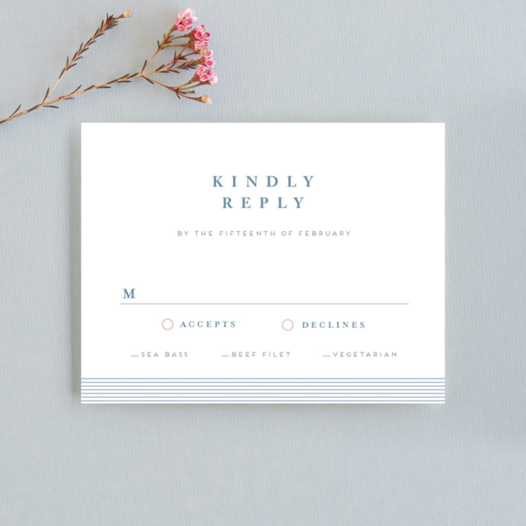 "cicogne" - RSVP Cards in Cornflower by chocomocacino - Front
