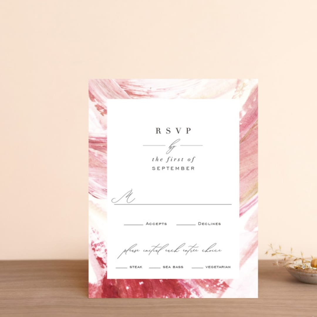 "pollen" - RSVP Cards in Petal by Robin Ott - Front