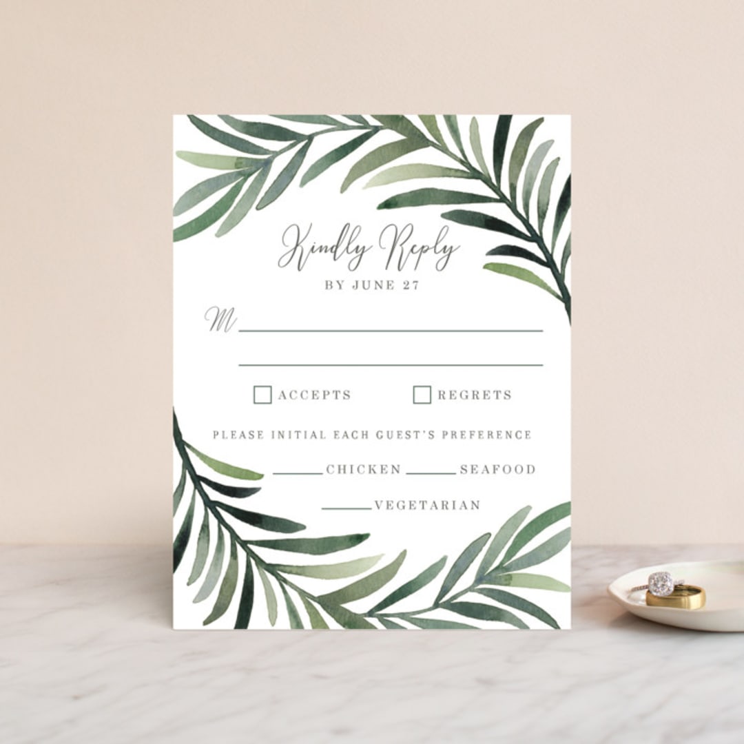 Green leaf frame