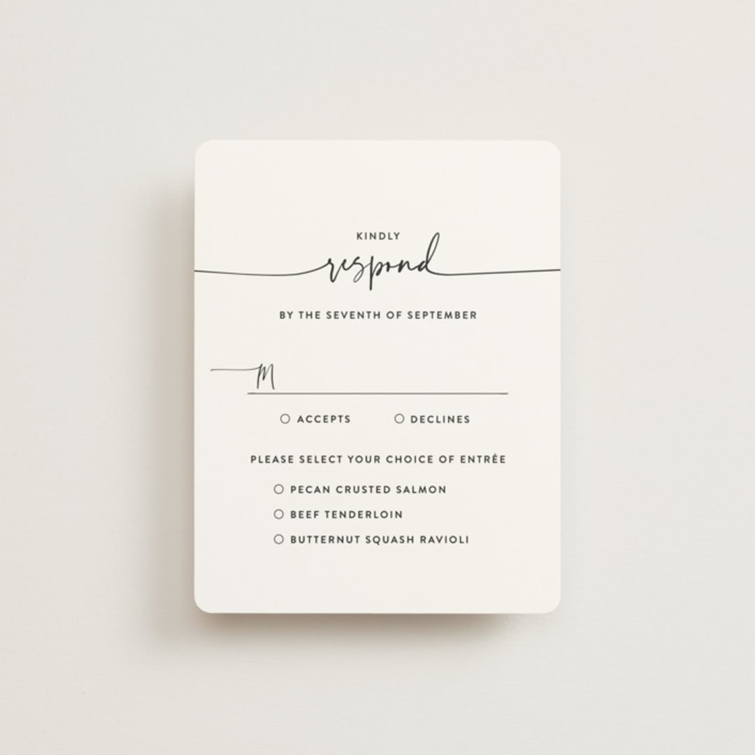 "Madison Ave" - RSVP Cards in Linen by Design Lotus - Front
