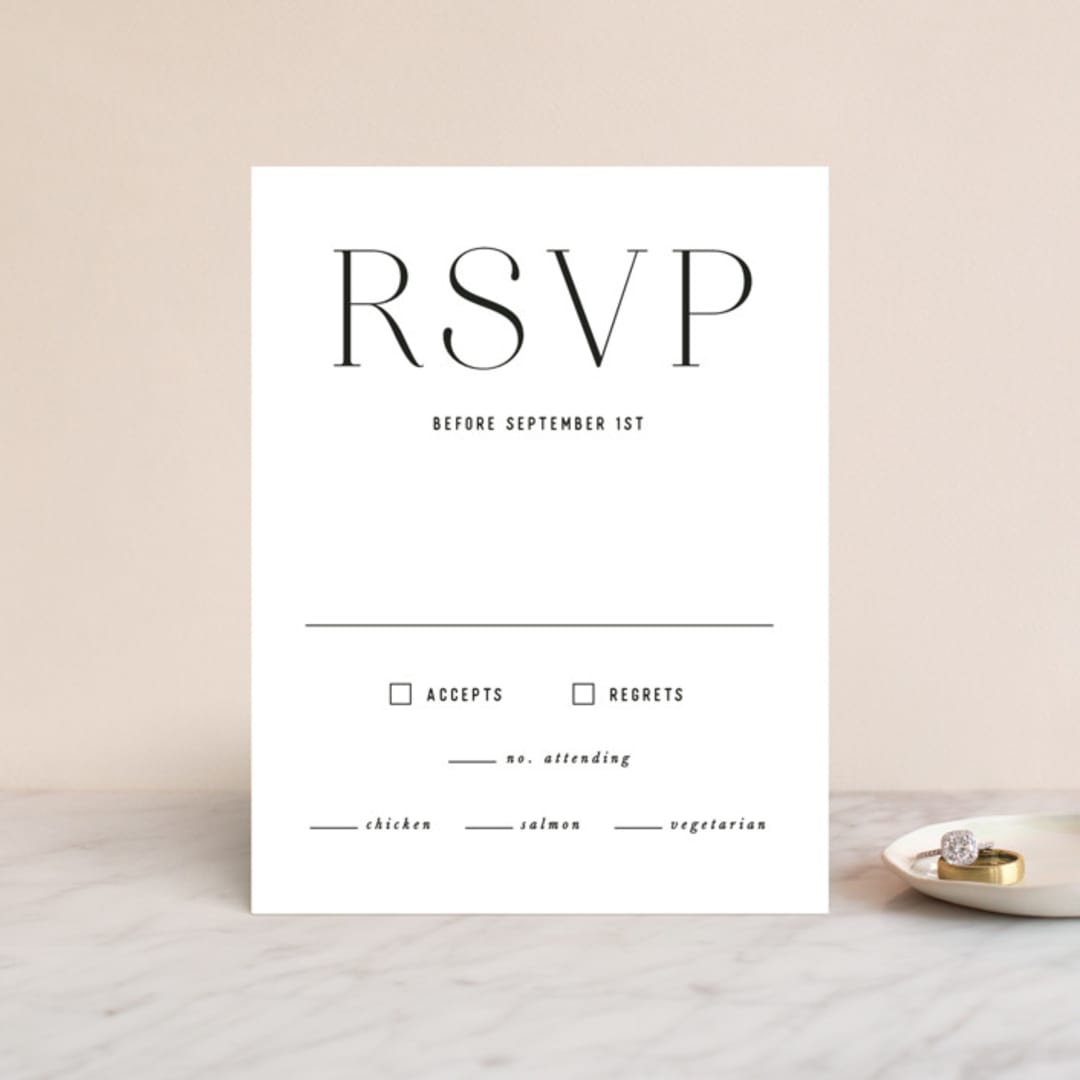 "Namely" - RSVP Cards in Pearl by Hooray Creative - Front