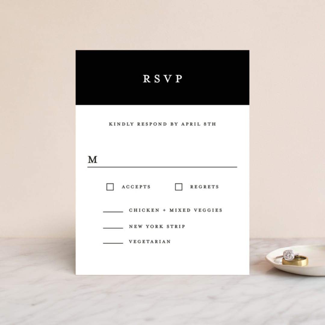 "Elemental" - RSVP Cards in Cloud by Snow and Ivy - Front