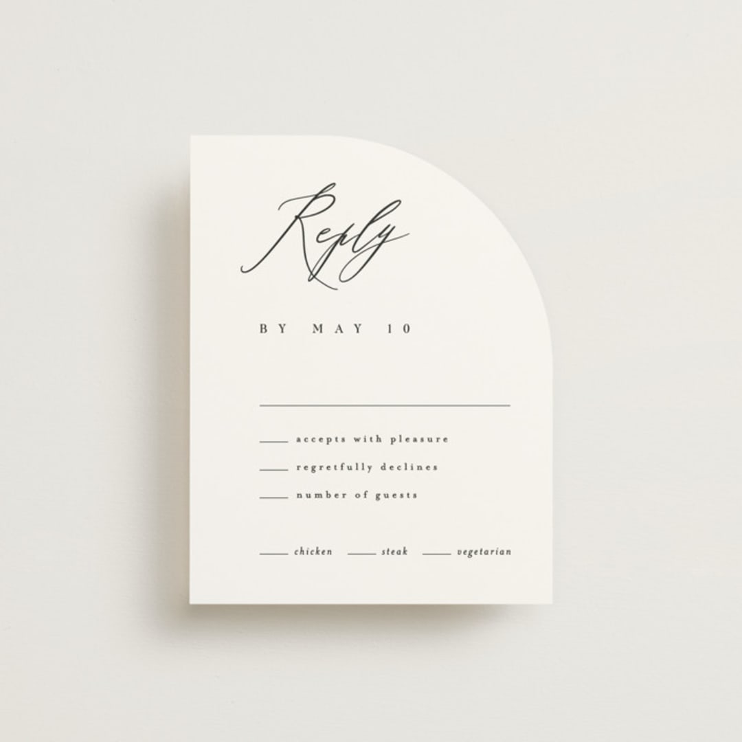 "Corison" - RSVP Cards in Classic by Kelly Schmidt - Front