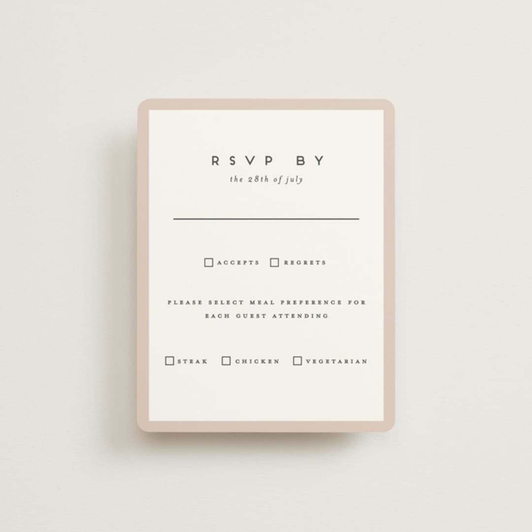 "Picturesque" - RSVP Cards in Linen by Christie Garcia - Front