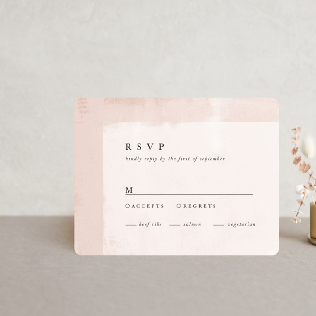 "Dust" - RSVP Cards in Sienna by Carrie ONeal - Front