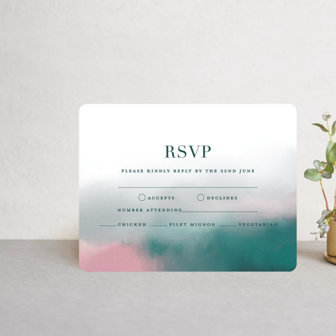 "Crazy in Love" - RSVP Cards in Mist by iamtanya - Front