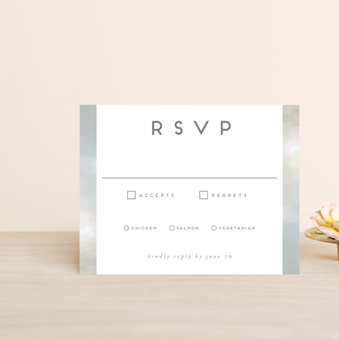 "Grounded in Love" - RSVP Cards in Porcelain by Nicole Walsh - Front