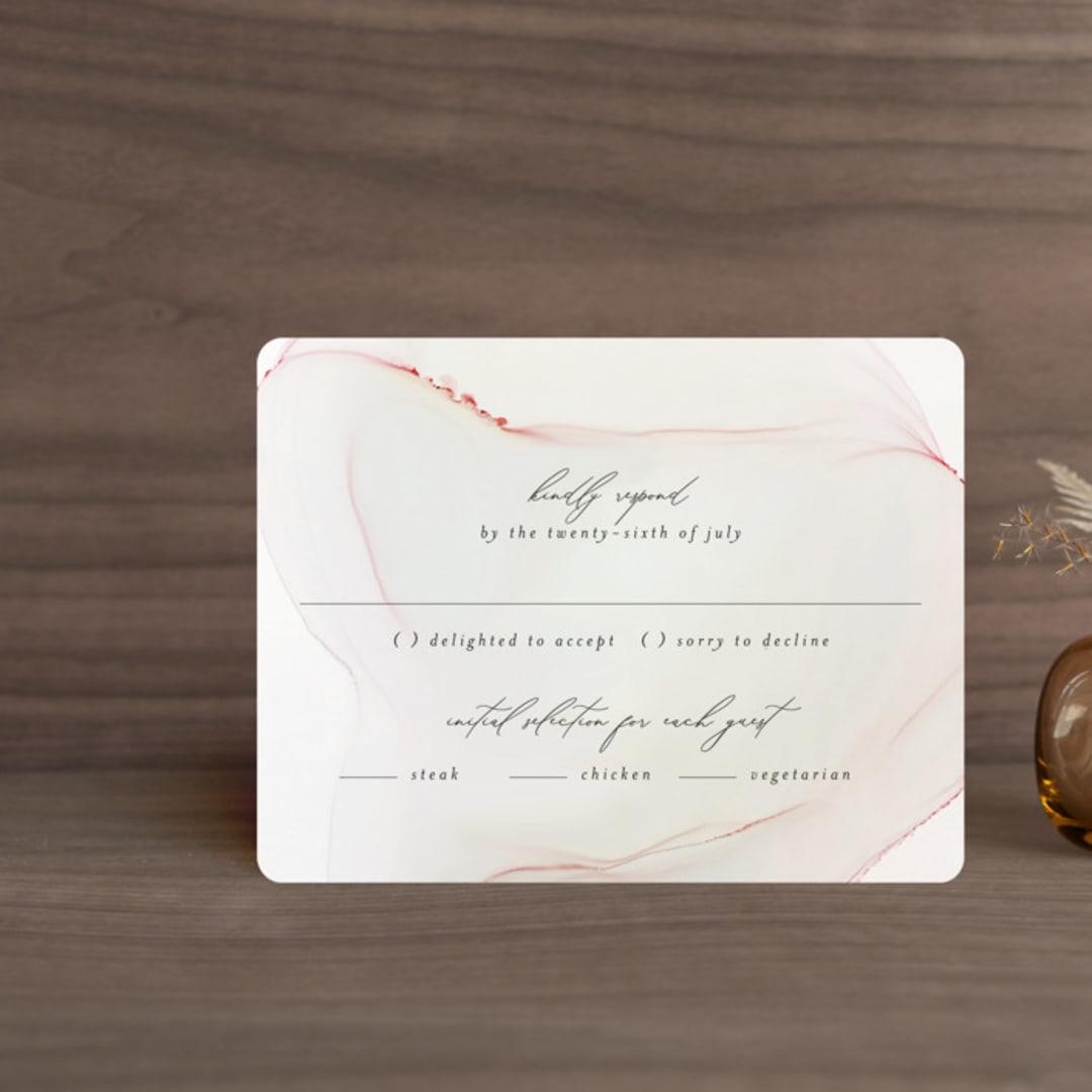 "cultured pearl" - RSVP Cards in Pearl by Erin Deegan - Front