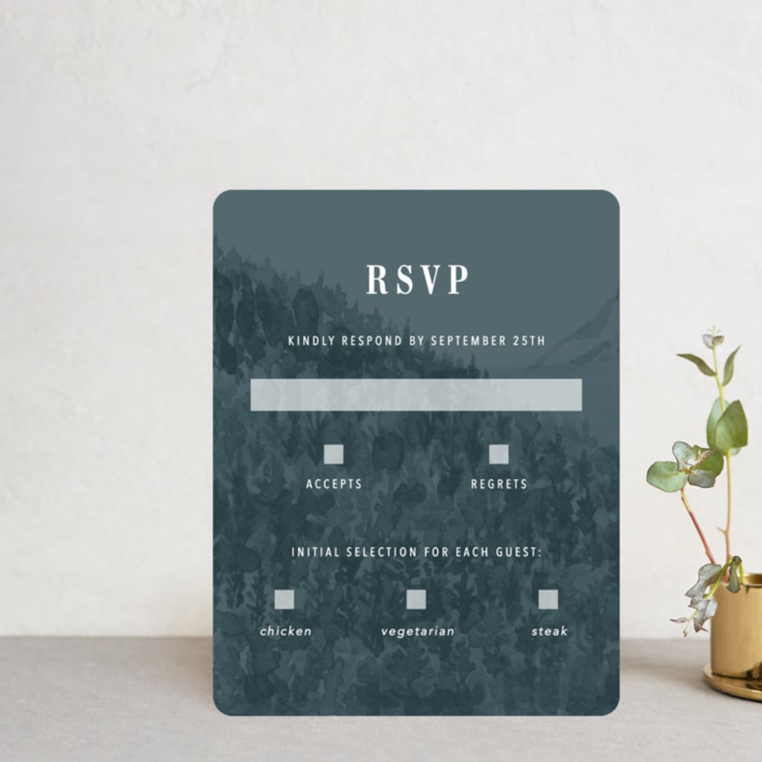 "High" - RSVP Cards in Agate by Yuliya Evseeva - Front