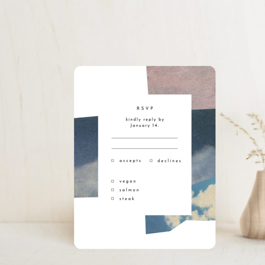 "sky poetry" - RSVP Cards in Daylight by Sumak Studio - Front