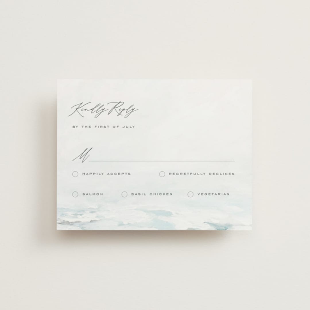 "At Sea" - RSVP Cards in Sky by Nicoletta Savod - Front