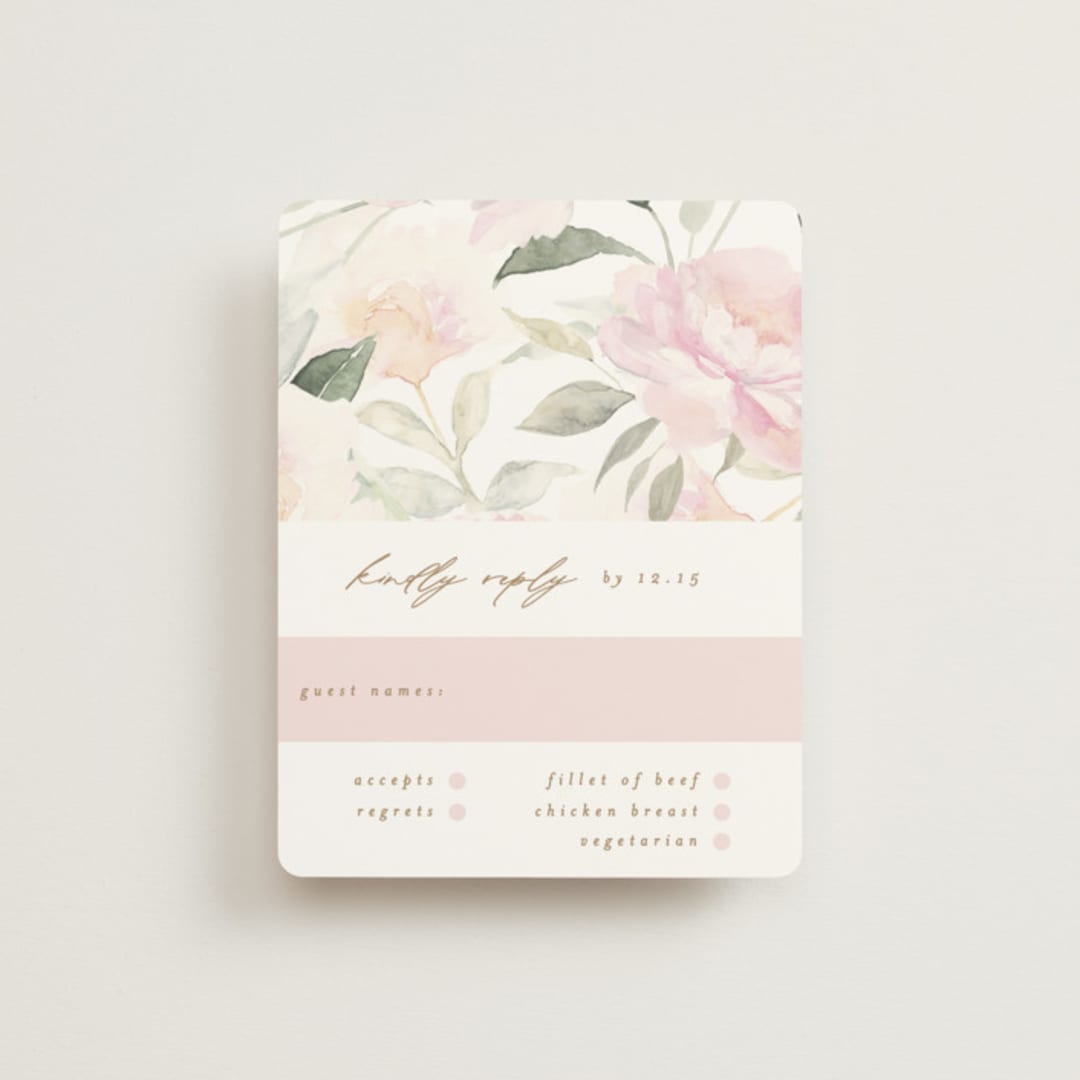 "beautiful peonies" - RSVP Cards in Spring by Phrosné Barwood - Front