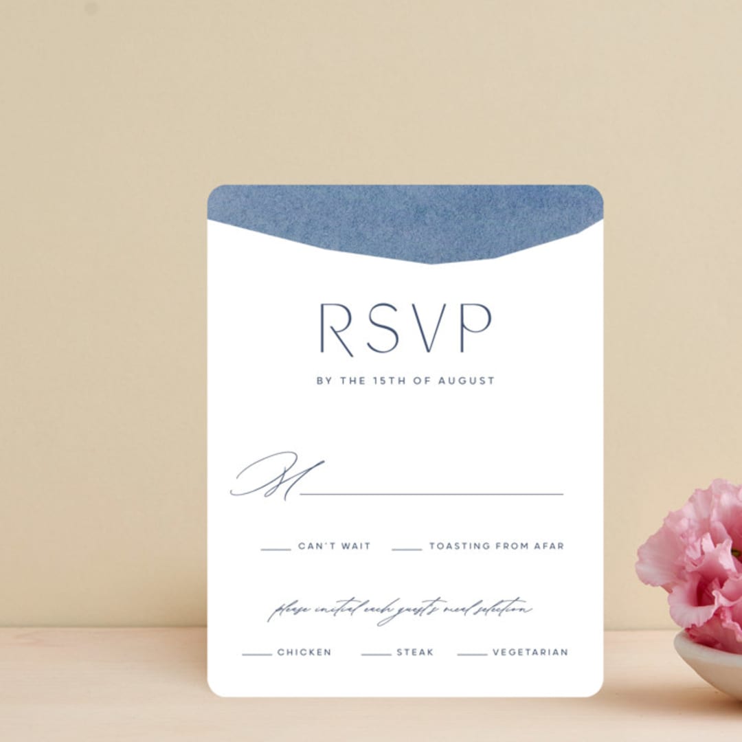 "Alchemy" - RSVP Cards in Deep Sea by Olivia Raufman - Front