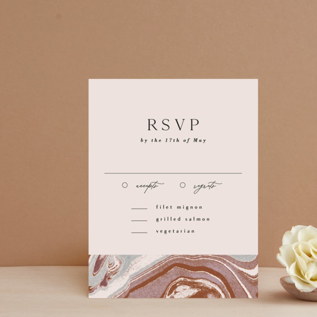 "Jasper" - RSVP Cards in Sandstone by Everett Paper Goods - Front