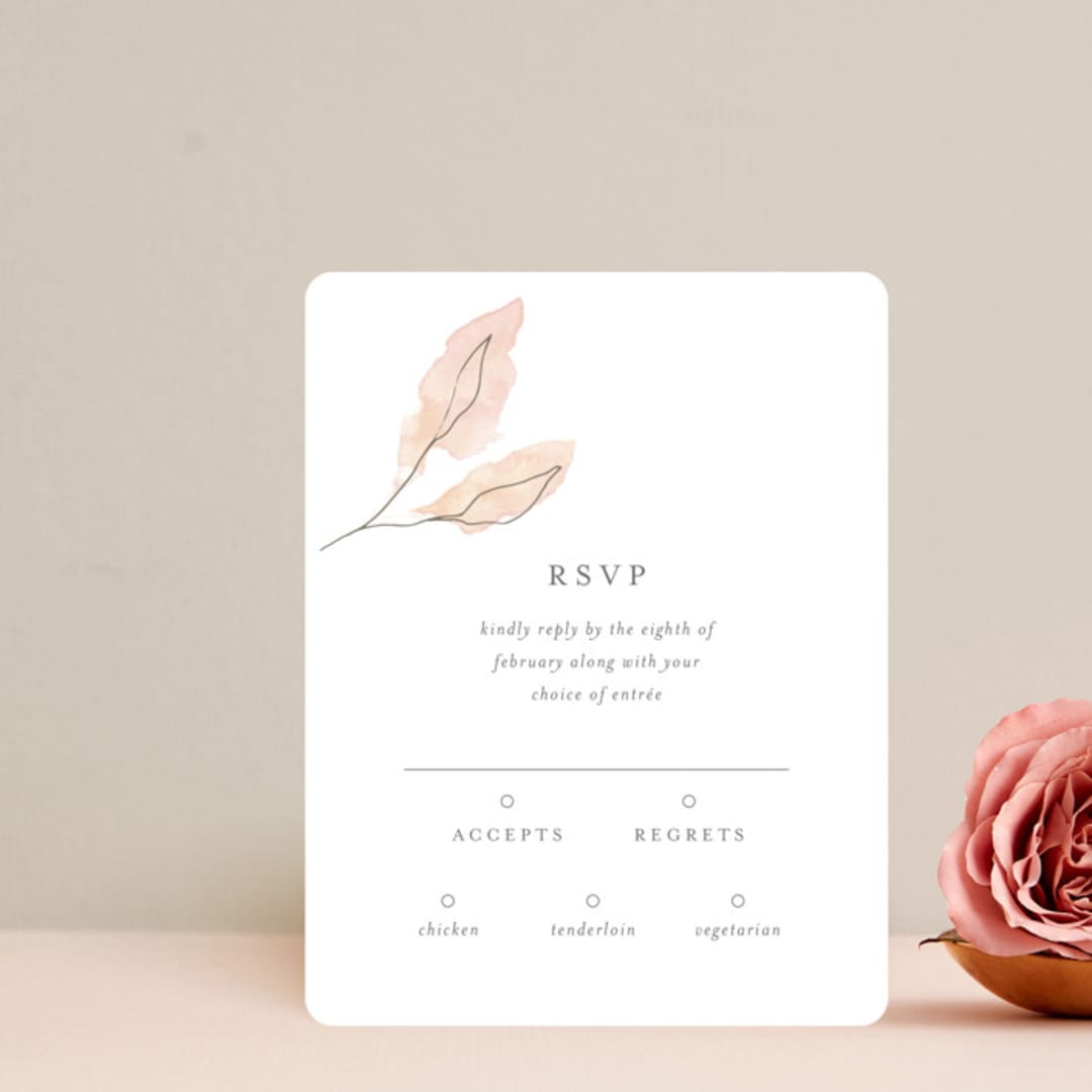 "Autumn Euphoria" - RSVP Cards in Autumn Kiss by Design Lotus - Front