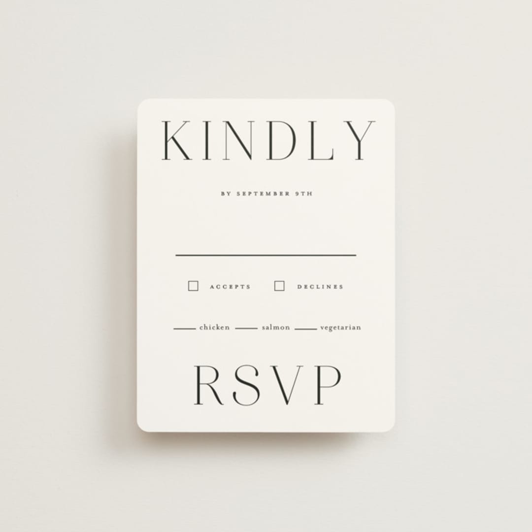 "conjoin" - RSVP Cards in Pearl by Alethia Frye - Front